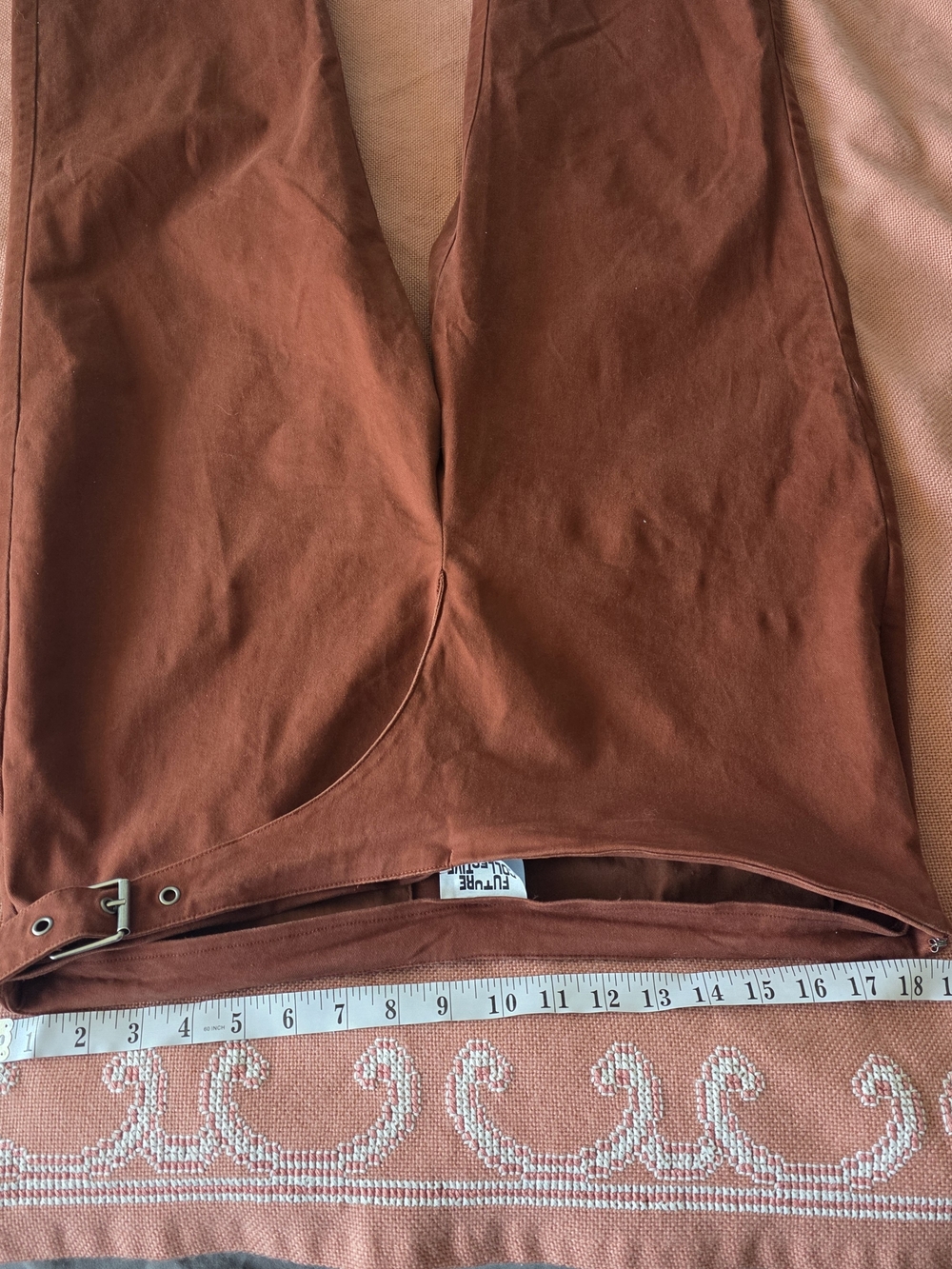 Straight Leg Pants in Rust Sz 16 - Picture 6 of 12